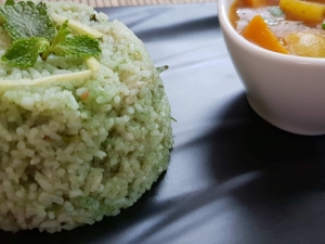 Mint-Rice-with-Potatao-Stew