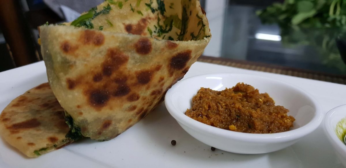 Bathua paratha (goose foot leaves )