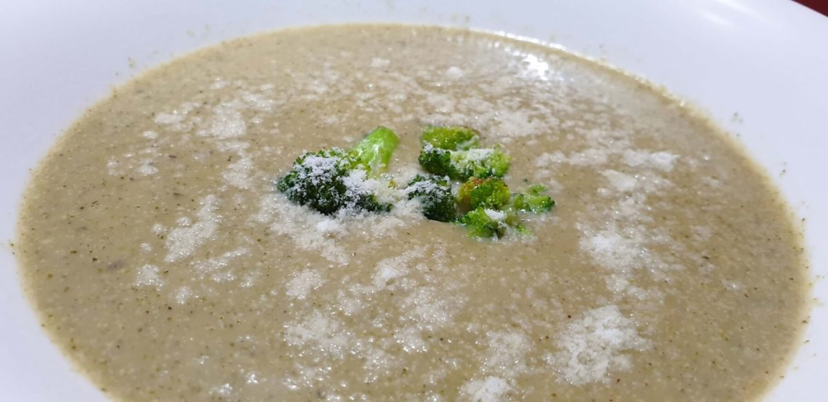 Roasted Brocolli and Parmesan Soup