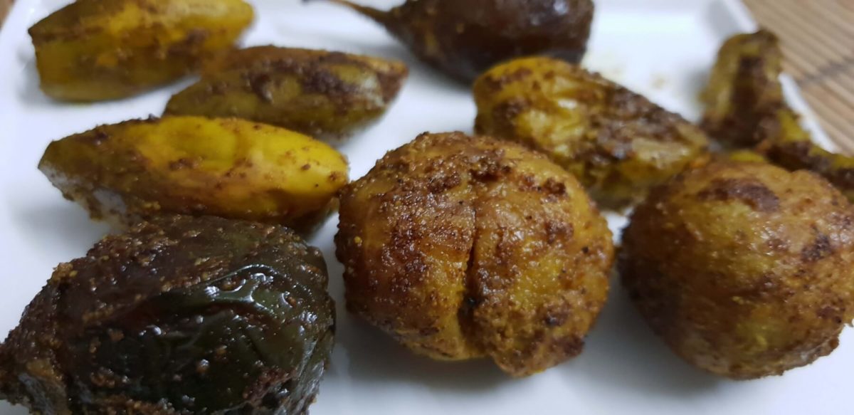 Bharwa Sabji- Tawe ki sabji ( Pan Fried Stuffed Veggies)
